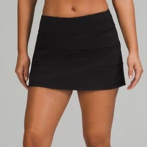 Lululemon Pace Rival Tennis Skirt Black 10